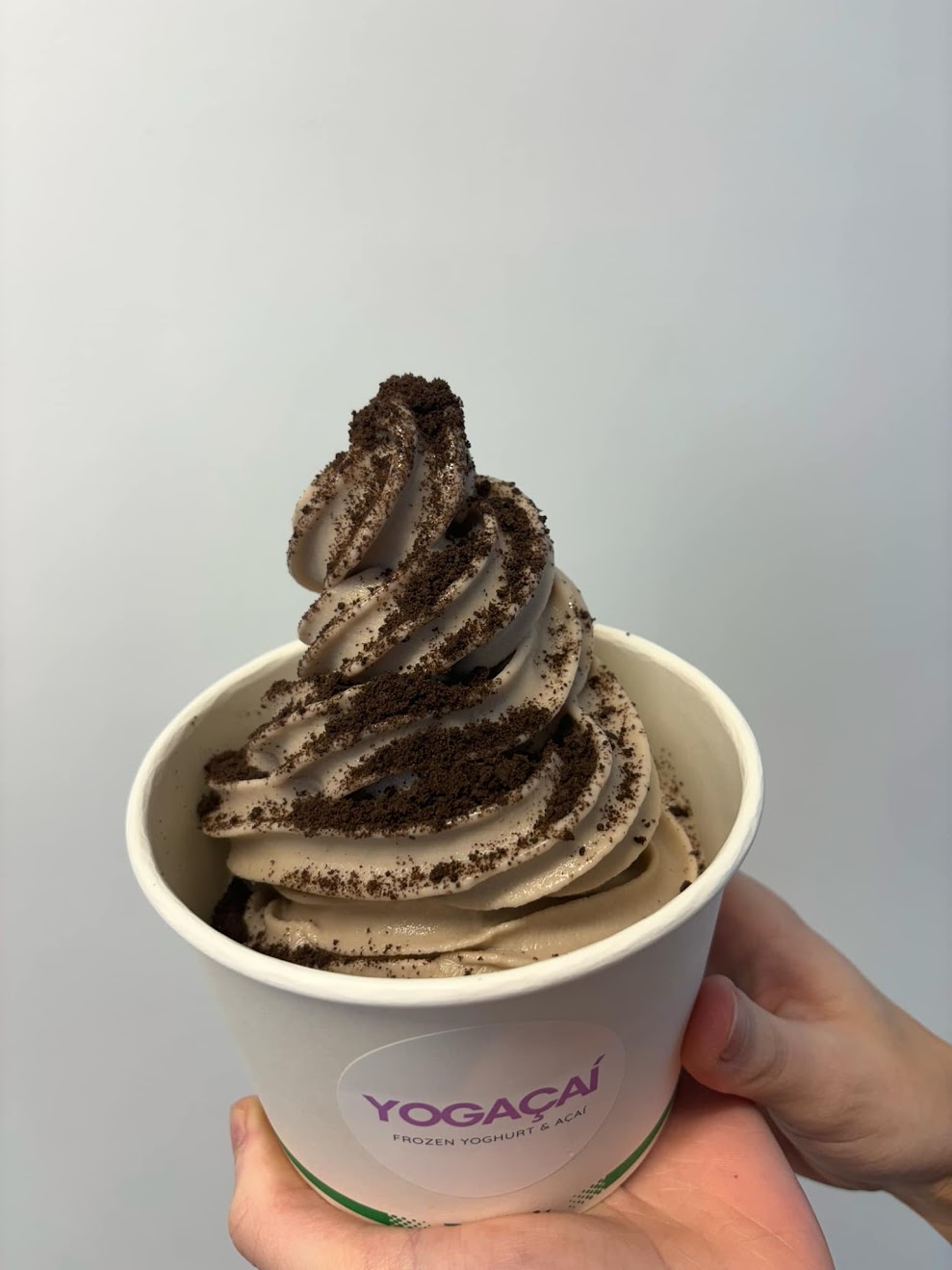 Yogaçaí chocolate frozen yogurt